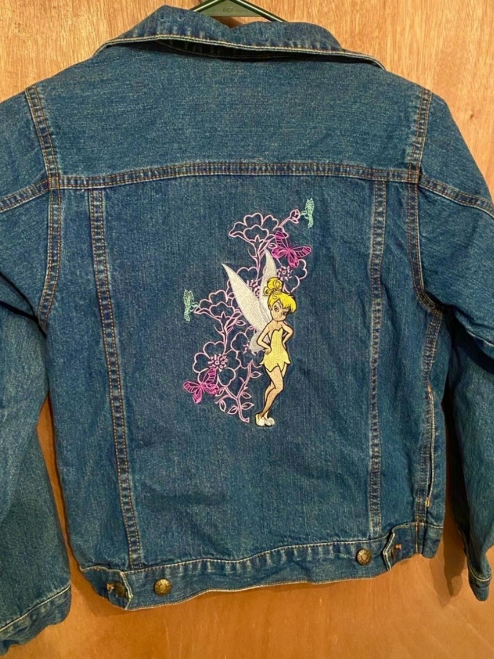 Disney Tinker Bell Embroidered Denim Jacket - Blue